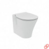 WC a Terra Filo Muro CONNECT AIR| Senza Brida - Senza Sedile Coprivaso - in Ceramica - Colore Bianco Lucido