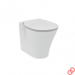 WC Filo Muro CONNECT AIR| Installazione a Terra - Vaso Senza Brida - Con Sedile Coprivaso Tecnologia Soft Close - In Ceramica