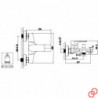 Miscelatore Vasca Esterno Con Duplex SMART| Con Set Doccia - In Ottone Cromato