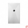 Piatto Doccia 80x120xh3 cm In Ceramica |Bianco Lucido| Ultraflat - 3 cm|Antiscivolo - Antigraffio - Antibatterico