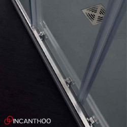 Box Doccia Nicchia da 160 cm FPSC57 - Altezza 200 cm - Doppia Porta Scorrevole - in Cristallo Trasparente