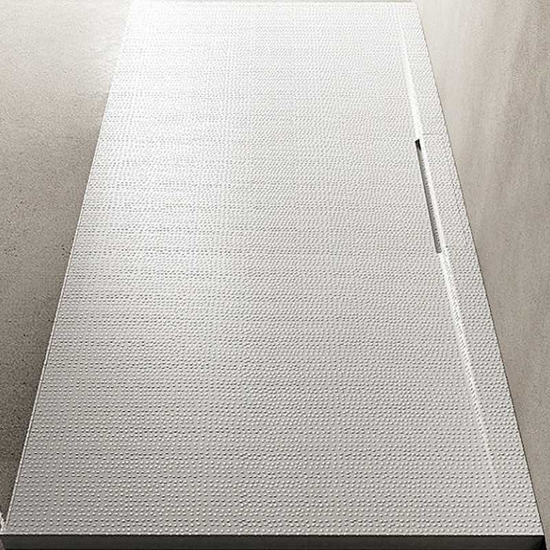 Piatto Doccia Bianco 70x170xh3 cm Puntinato - 3D - Composto di Resina e Minerali |H3 cm