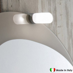 Faretto Con Lampada Alogena COMPAB - Made In Italy - Attacco Su Specchio| ? 4 cm - 33 W - 230 V - Vetro Acidato