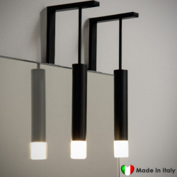 Lampada Led COMPAB - Made In Italy |Finitura Nero Opaco - Pendente 22.8 cm - 3 W - 230 Volt - Risparmio Energetico