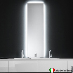 Specchio COMPAB Retroilluminato LED 170x50 cm - Made In Italy - Design e Funzionalit? - 20W - Risparmio Energetico Classe A