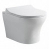 WC con Sedile Soft Close SOLI RIMLESS ALTHEA - Ceramica - Colore Bianco - Estetica Moderna - Installazione Sospesa |