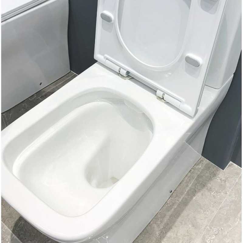 Coppia Sanitari WC + Bidet a Terra SEVEN ALTHEA - Sedile Soft Close - Forme  Morbide