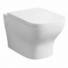 WC con Sedile Soft Close SEVEN RIMLESS - Ceramica - Colore Bianco - Estetica Moderna - Installazione Sospesa |