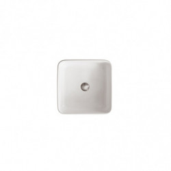 Lavabo da Appoggio KUADRO - 40x40xh15 cm ALTHEA - In Ceramica Bianco Lucido -