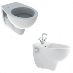 Coppia Sanitari Sospesi WC + Bidet Colibri Pozzi Ginori - GEBERIT - in Ceramica - Design Moderno