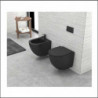 WC Sospeso + Sedile Soft Close | MILOS | Ceramica - Colore Nero Opaco