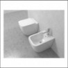 WC Installazione Filomuro + Sedile Termoindurente Soft Close Slim -Mod. LEGEND - Ceramica - Colore BIANCO