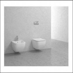 WC Sospeso Legend | Sedile Termoindurente| Ceramica - Colore Bianco