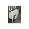Mobile Bagno Tiffany |100 cm Sospeso| Blu Petrolio| Base 2 Cassettoni - Lavabo in Ceramica