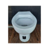 WC OVAL a Terra senza sedile - Colore Bianco Lucido