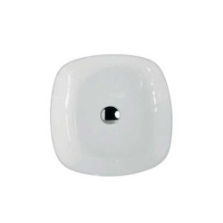 Lavabo d'Appoggio LUX 41x41xh15 cm Quadrato - Ceramica Bianco