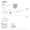 Bidet COVER XL A Terra ALTHEA - In Ceramica - Seduta Comoda - Risparmio Idrico