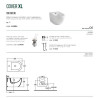 Bidet Sospeso COVER XL | In Ceramica Colore Bianco - Lucido - Design Contemporaneo
