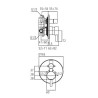 Ideal Standard MARA miscelatore monocomando ad incasso per vasca/doccia, cromo A6672AA