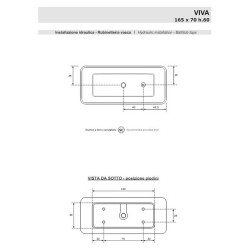 Vasca Freestanding Viva - Treesse - 165x70xH60 CM - BIANCA