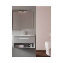 Mobile sospeso AURA2|Base lavabo 80 cm |Varie Combinazioni di Colori|Lavabo in Ceramica