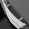 Termoarredo Scaldasalviette SAN REMO curvo - Acciaio BIANCO 1420 x 450 mm - Interasse 400 mm