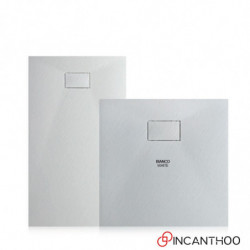 Piatto Doccia Bianco 70x90xh2,5 cm ECO Antiscivolo Rettangolare - Piletta di Scarico Inclusa