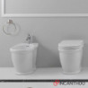 Bidet a Terra Monoforo in Ceramica TIME| Bianco Lucido - Design Contemporaneo