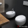 Bidet Sospeso in Ceramica TOUCH - Bianco Lucido - Design Moderno