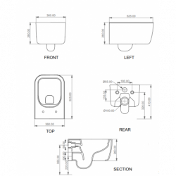 Copri wc per Vaso BRIO - Tecnologia Soft Close - Ammortizzata