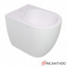 Coppia Wc + Bidet Monoforo LIKE - Sospesi - Sistema di Scarico Smart Clean - Senza Copri WC