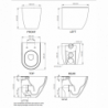 Coppia Wc + Bidet Monoforo LIKE - Sospesi - Sistema di Scarico Smart Clean - Senza Copri WC
