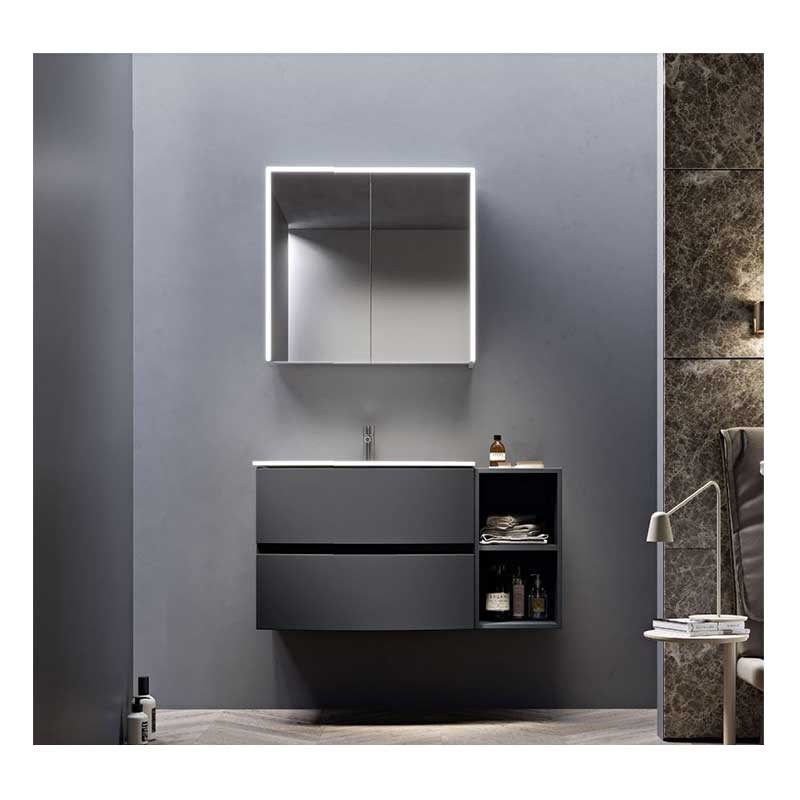 BADEN HAUS Pensile Bagno Ad Anta Singola Reversibile 20 X 100 Cm In Rovere  Tabacco